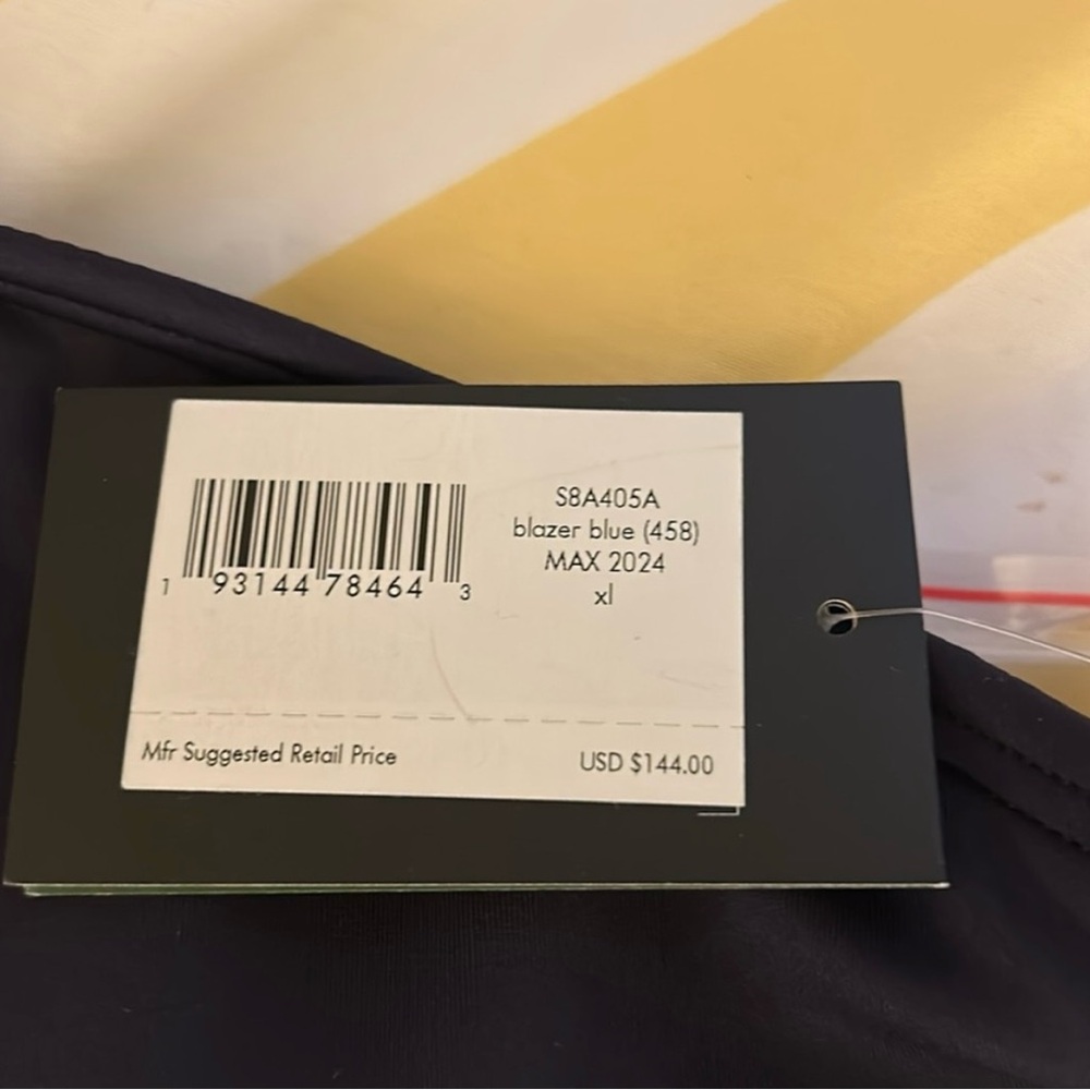 Kate Spade One-Shoulder Navy Blue Swimsuit - Picture 5 of 8